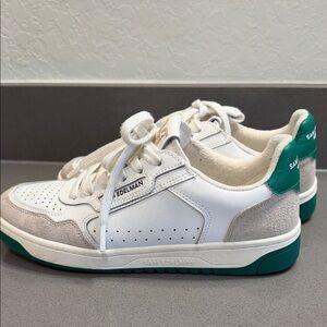 Sam Edelman Women's White and Green Sneakers